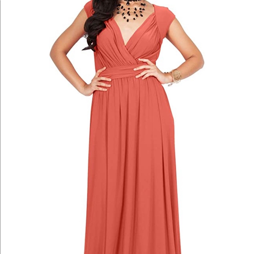 KOH KOH Womens Cap Short Sleeve Elegant Cocktail Evening Gown